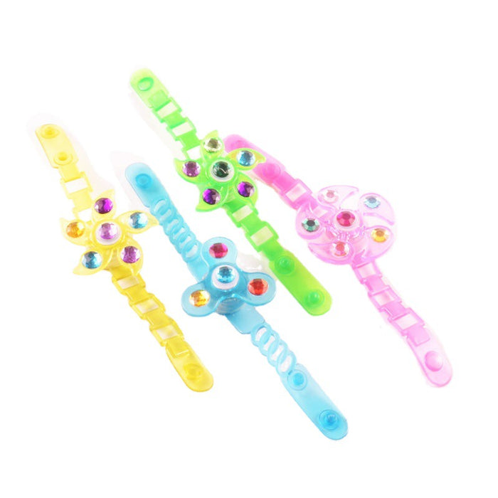Wholesale Glowing Kids Toy Ring Gyro Bracelet MOQ≥2 JDC-FT-HongR003