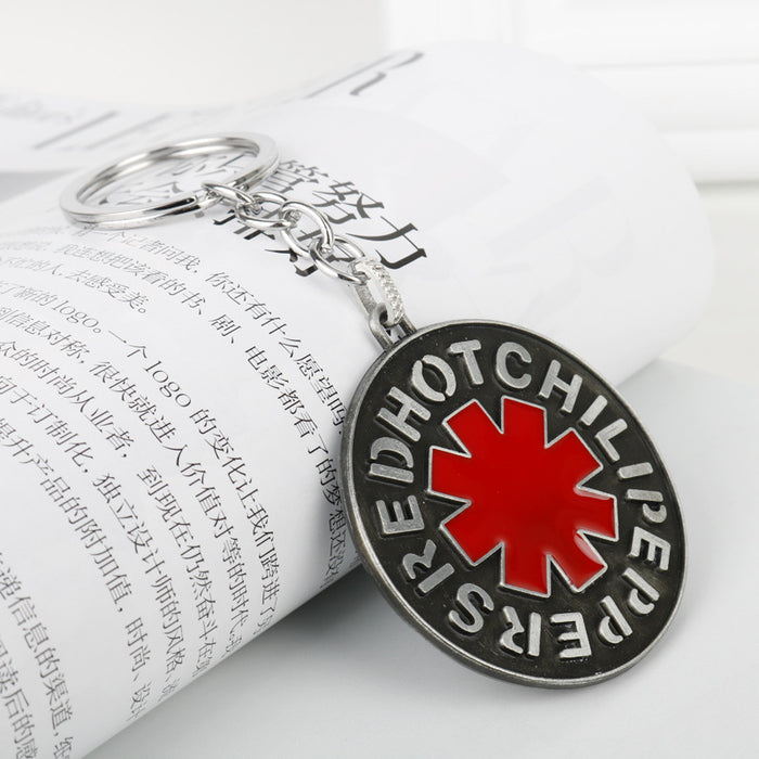 Wholesale Rock Band Red Hot Chili Peppers Alloy Keychain JDC-KC-AWen010