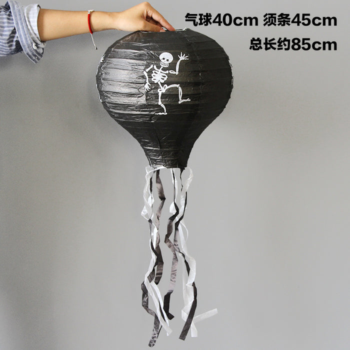 Papel decorativo al por mayor Halloween Aire caliente Balloon Jack-O-Lantern Decor Moq≥2 JDC-DCN-YIMO003
