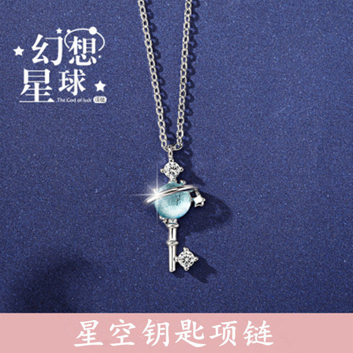 Wholesale necklaces Copper Fantasy Planet JDC-NE-DingR006