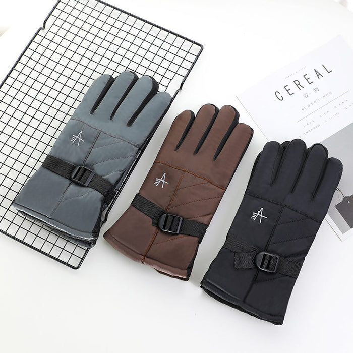 Wholesale Gloves Acrylic Fiber Warm Windproof Cotton MOQ≥3 JDC-GS-RuiY004
