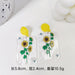 Jewelry WholesaleWholesale S925 silver needle rose tulip flower transparent jelly color acrylic earrings JDC-ES-FX013 Earrings 繁瑆 %variant_option1% %variant_option2% %variant_option3%  Factory Price JoyasDeChina Joyas De China