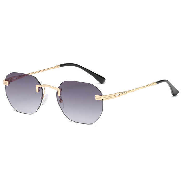 Wholesale Women's Personality Rimless Irregular Sunglasses JDC-SG-JunL003