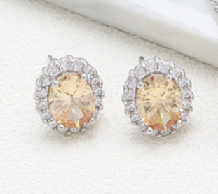 Wholesale 925 Silver Zircon Necklace Earrings Ring JDC-RS-KFL001