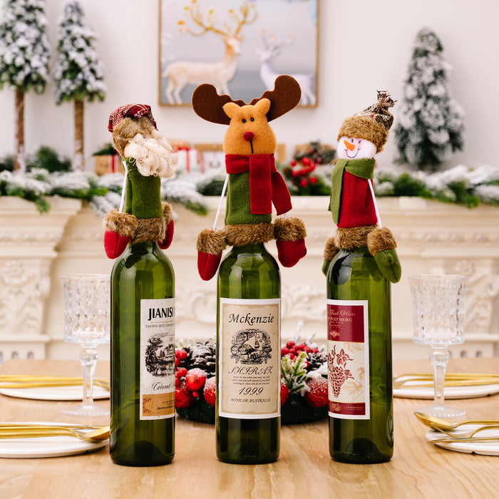 Decoraciones de botellas de botellas de vino colgantes pequeñas de la navidad decorativa al por mayor MOQ≥2 JDC-DCN-HB005