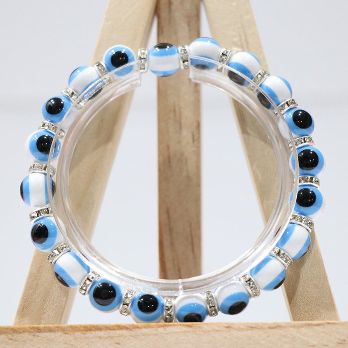 Wholesale blue eye bracelet palm beaded bracelet MOQ≥2 JDC-BT-HuoM007