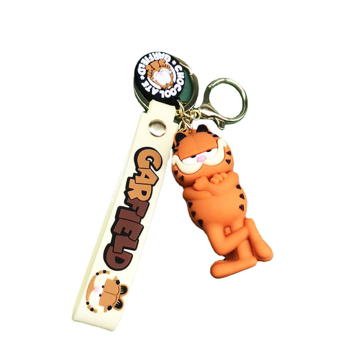 Wholesale Keychain PVC Cute Cartoon Cat Pendant MOQ≥2 (M) JDC-KC-XSZ010
