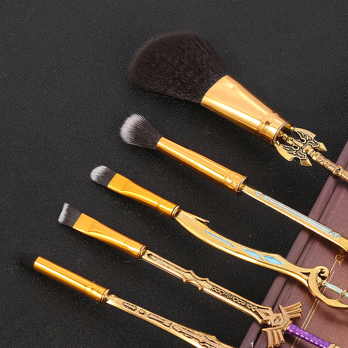 Wholesale Metal Makeup Brush Tool Set (M) MOQ≥3 JDC-MB-GYu013