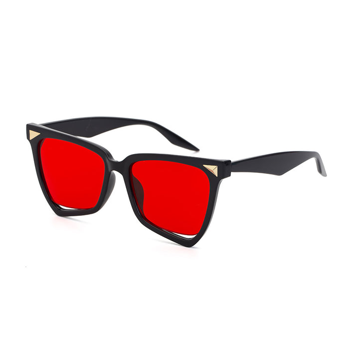Jewelry WholesaleWholesale irregular cat's eye large frame sunglasses JDC-SG-LanM012 Sun Glasses 蓝眸 %variant_option1% %variant_option2% %variant_option3%  Factory Price JoyasDeChina Joyas De China