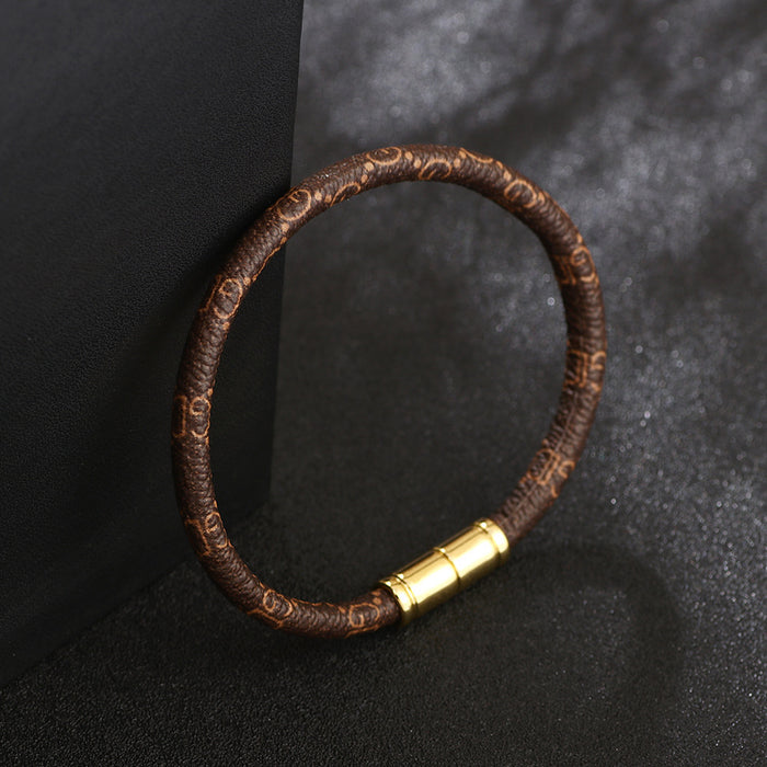 Wholesale Bracelet Colorful Bracelet PU Leather Alloy (F) JDC-BT-QiN001