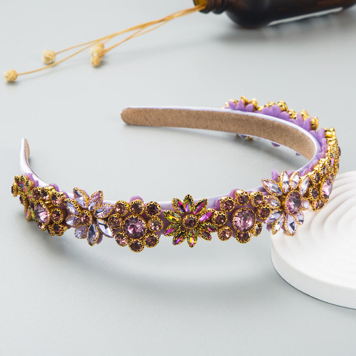 Wholesale Baroque Shiny Crystal Headband JDC-HD-Heim020