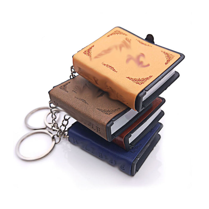 Wholesale Keychain Cross Mini Bible Leather Random JDC-KC-BYou008