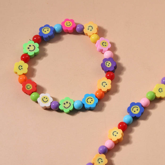 Wholesale Hand Beaded Colorful Rice Beads Mix and Match Necklace Bracelet Set JDC-BT-SYu005