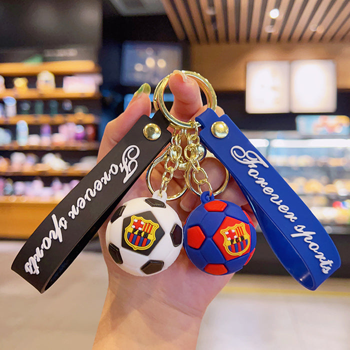 Wholesale Keychains PVC Hardware Cute Cartoon Qatar World Cup Football MOQ≥2 JDC-KC-YDao069