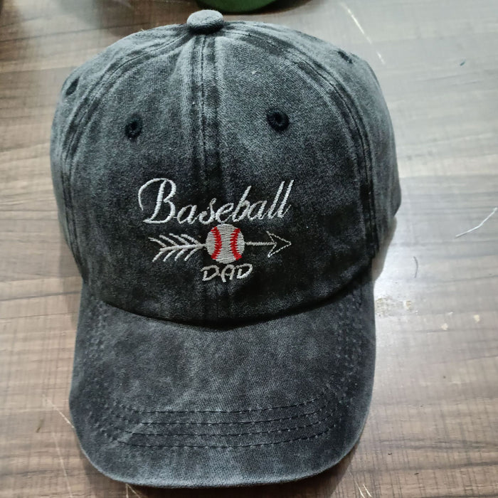 Wholesale Baseball DAD Embroidered Baseball Cap Cotton Peaked Daddy Cap MOQ≥2 JDC-FT-QiuXi002