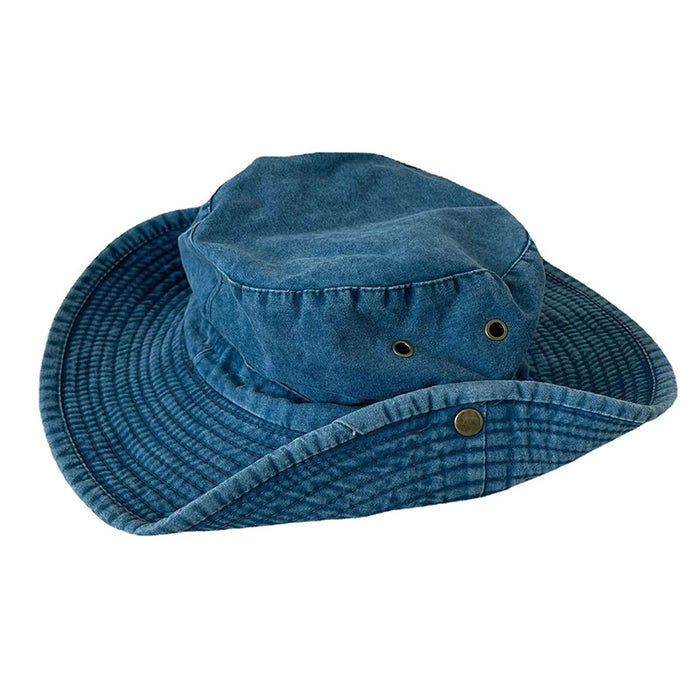 Wholesale hat fabric niche big brim denim fisherman hat summer autumn JDC-FH-JIER007
