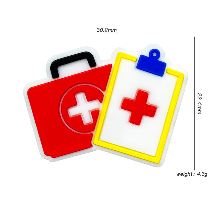 Wholesale 10pcs Cartoon First Aid Kit Silicone Beads Focal Beads JDC-BDS-WDX058