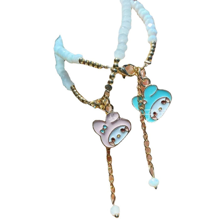Wholesale Bracelet Cute Sweet Girl Girl Crystal Beaded Chain JDC-BT-NiHuang006