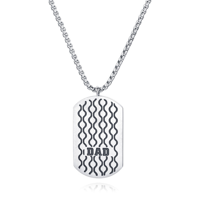 Wholesale Father's Day Dabing Stainless Steel Necklace JDC-NE-TJin001