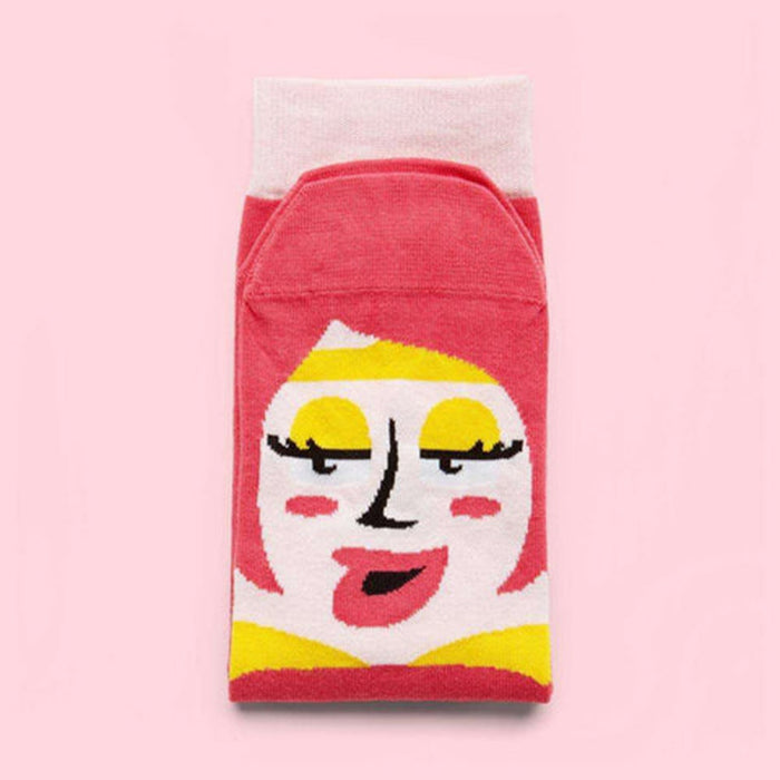 Wholesale funny personality fun double-sided pattern jacquard trendy socks JDC-SK-QAng002