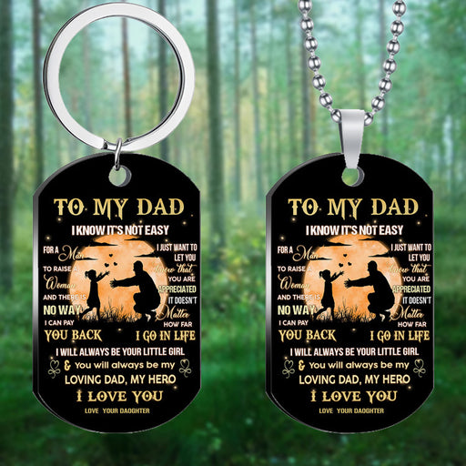 Jewelry WholesaleWholesale Stainless Steel Necklace Keychain Father's Day Gift Ornament MOQ≥2 JDC-NE-HuH002 Necklaces 胡贺 %variant_option1% %variant_option2% %variant_option3%  Factory Price JoyasDeChina Joyas De China