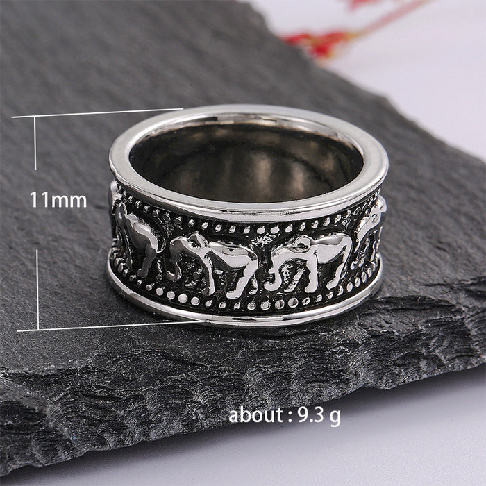 Wholesale Rings Alloy Elephant JDC-RS-CaoS078