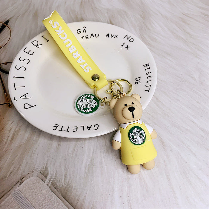 Wholesale Cartoon PVC Cute Bear Keychain (F) JDC-KC-DMF007