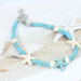 Jewelry WholesaleWholesale Rice Beads Small Daisy Anklet Starfish Turquoise Surf Ankle Chain MOQ≥2 JDC-AS-Yh005 Anklet 益烨 %variant_option1% %variant_option2% %variant_option3%  Factory Price JoyasDeChina Joyas De China