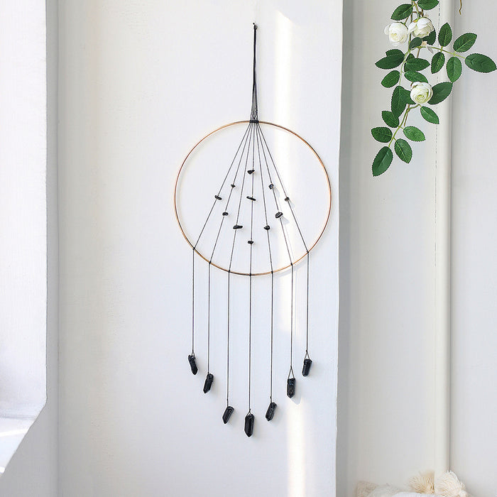 Wholesale Crystal Stone Dreamcatcher Wall Decoration Wind Chime JDC-DC-RXin008