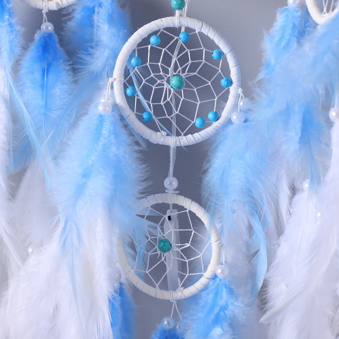 Wholesale Dream Catcher Feather Wind Chime Girl Heart Dream Catcher JDC-DC-YuLin004