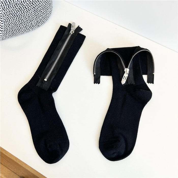 Wholesale Socks Cotton Open Zipper Socks JDC-SK-XuXu001