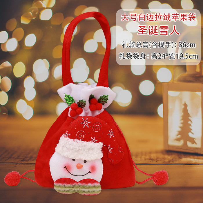 Wholesale Gift Bag Christmas Cloth Candy Bag Apple Bag MOQ≥2 JDC-GB-QiaoC004