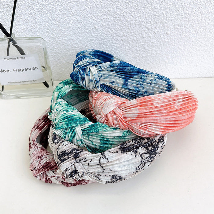 Tie Dye Wholesale Wide Brim Versátil Versátil Banda para el cabello JDC-HD-YYANG005