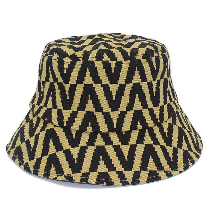 Wholesale Hat Cotton Geometric Summer Sun Protection Bucket Hat MOQ≥2 JDC-FH-RHeng004