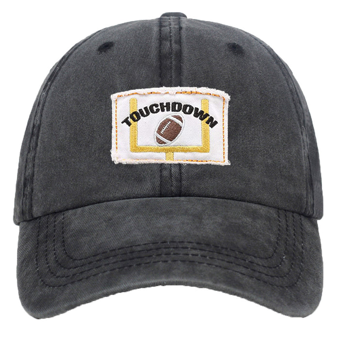 Wholesale Washed Cotton Patch Letter Embroidered Baseball Cap MOQ≥2 JDC-FT-QiuXi003