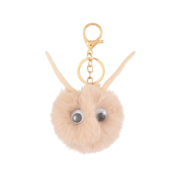 Wholesale Keychain Plush Cloth Cute Cartoon Cat Hair Ball Pendant MOQ≥2 JDC-KC-PRY020