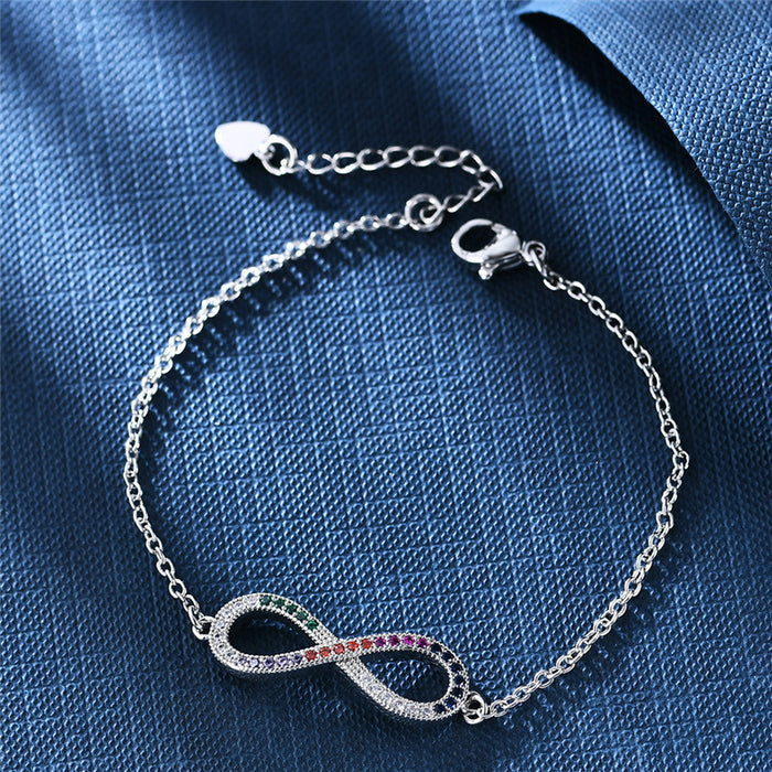 Wholesale jewelry lucky number 8 bracelet women's design sense MOQ≥2 JDC-BT-DiL015