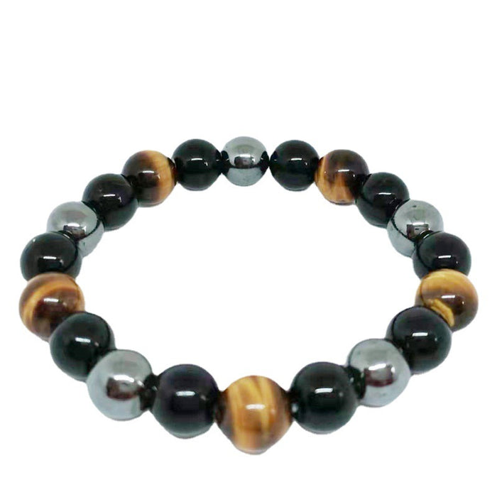 Wholesale Bracelet Gemstone Obsidian Tiger Eye Beads MOQ≥2 JDC-BT-YingHai001