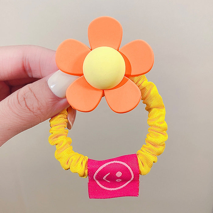 Wholesale large flower hair ring sweet and cute smiley JDC-HS-I412
