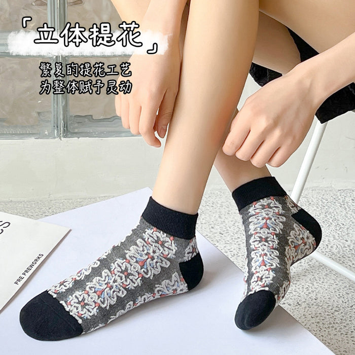 Wholesale socks summer thin section street stall wholesale cotton boat socks shallow mouth MOQ≥2 JDC-SK-LinX001