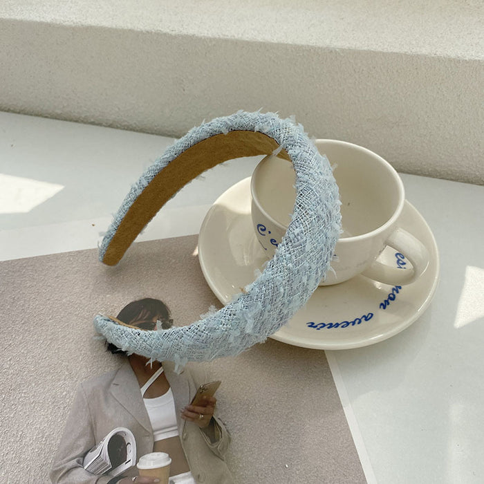 Jewelry WholesaleWholesale periwinkle blue sponge hair band JDC-HD-Suim003 Headband 随敏 %variant_option1% %variant_option2% %variant_option3%  Factory Price JoyasDeChina Joyas De China