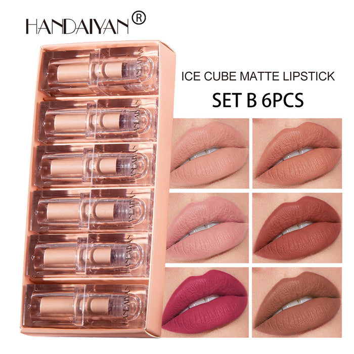 Wholesale Lipstick Small Ice Cube Matte Matte MOQ≥3 JDC-MK-DXue006