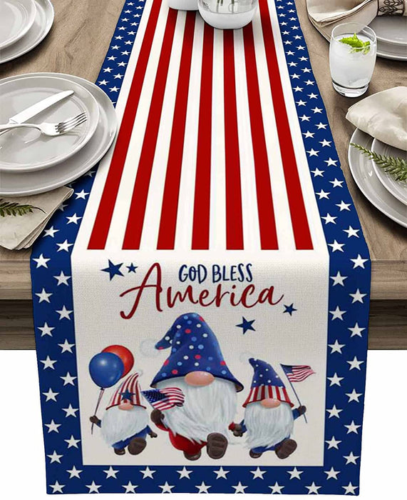 Wholesale 4th of July Independence Day Linen Dinner Table Coaster MOQ≥2 JDC-TC-OuH004