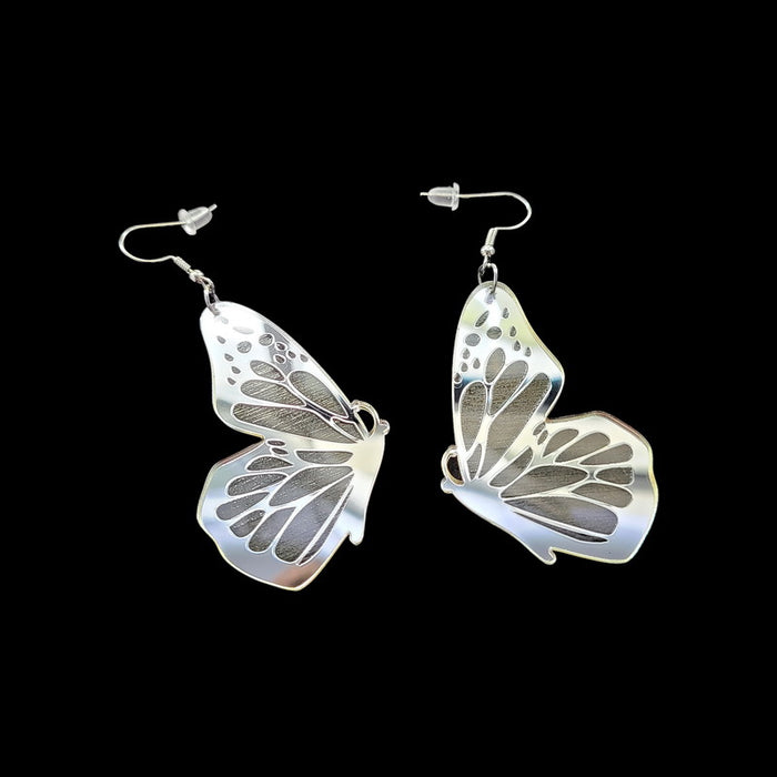 Wholesale acrylic earrings butterfly temperament MOQ≥2 JDC-ES-XUEP041