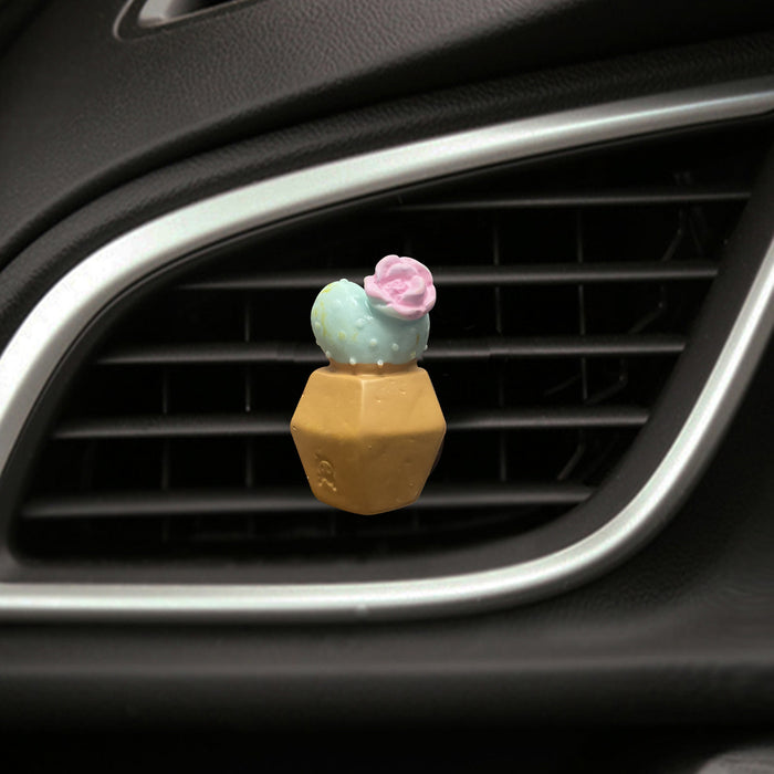 Wholesale Car Accessories Metal Cute Candy Color Small Potted Plant Air Outlet Perfume Clip JDC-CA-ZNYK006