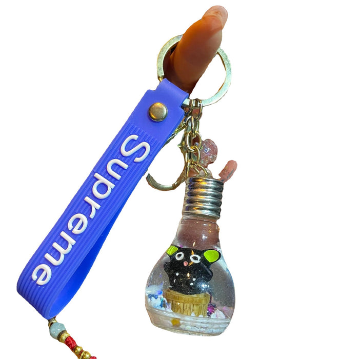 Wholesale Palo Cartoon Oil Key Ring Floating Bulb Keychain JDC-KC-PLuo006
