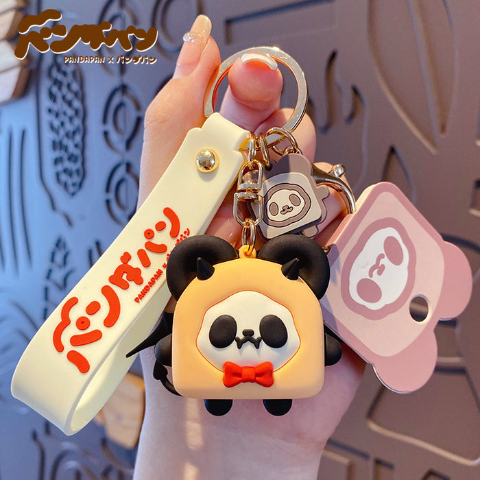 Wholesale Keychains PVC Metal Panda Toast Cute (M) MOQ≥2 JDC-KC-BaiM045