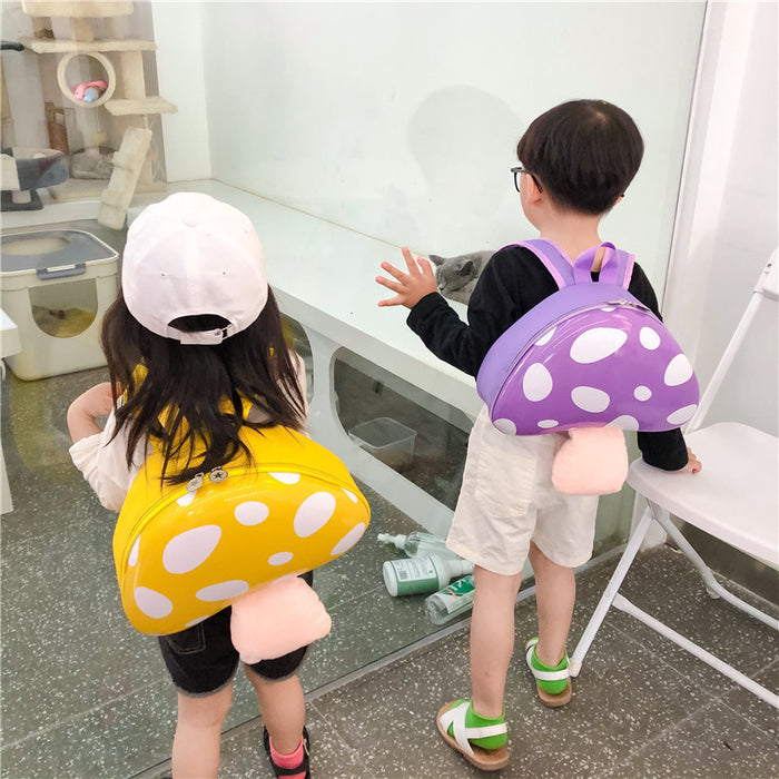 Wholesale Backpack PVC Small Mushroom Anti-Lost Children Bag JDC-BP-Wanjiao001