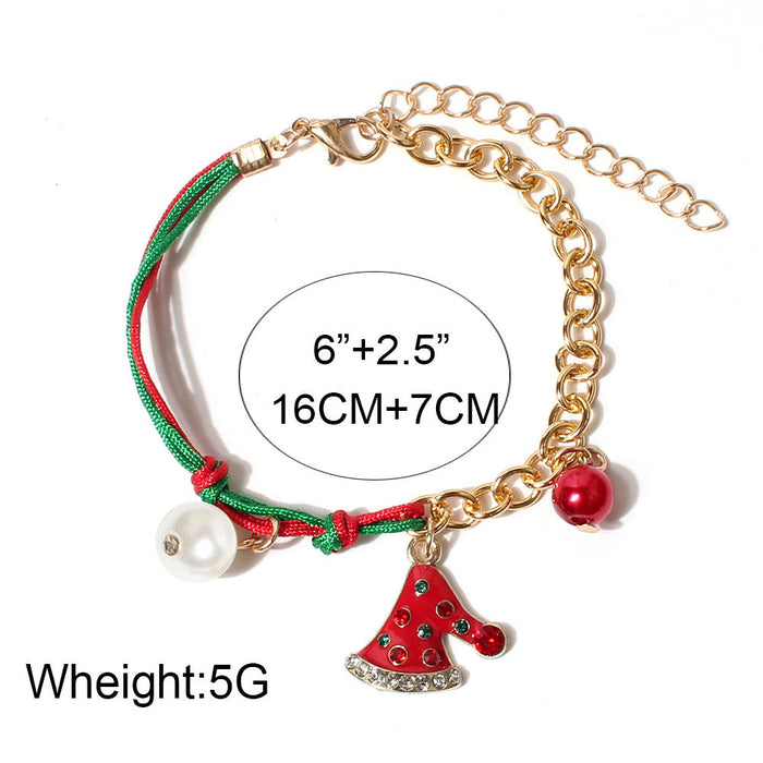 Wholesale Bracelet Metal Christmas Braided JDC-BT-TenC005