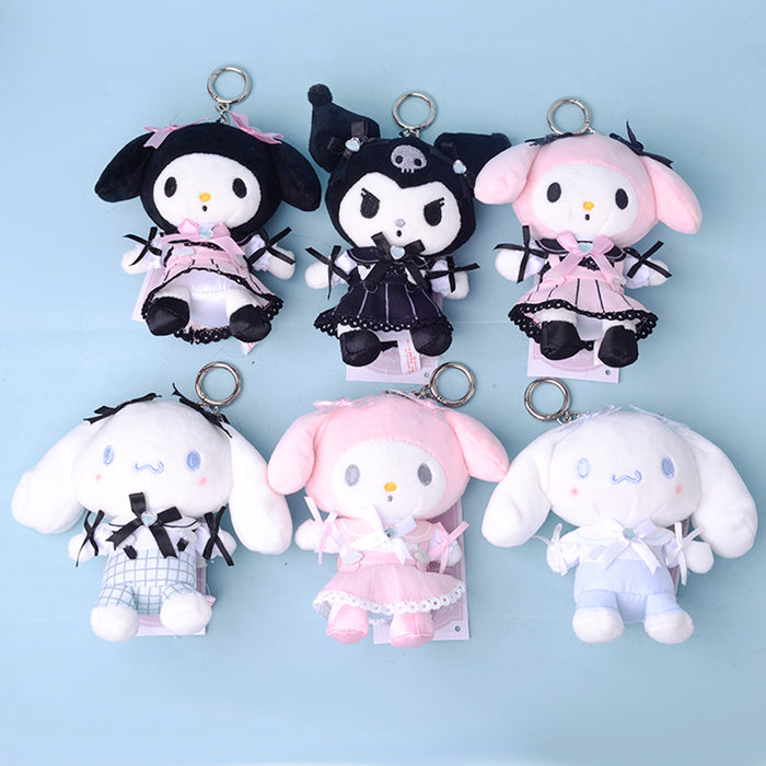 Wholesale keychain PP cotton cute cartoon plush doll pendant MOQ≥3 (S) JDC-KC-Tianx002